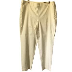 Chico Pants Women's Chino Ankle Slim Leg Side Zipper Flat Front New With Tag 2.5